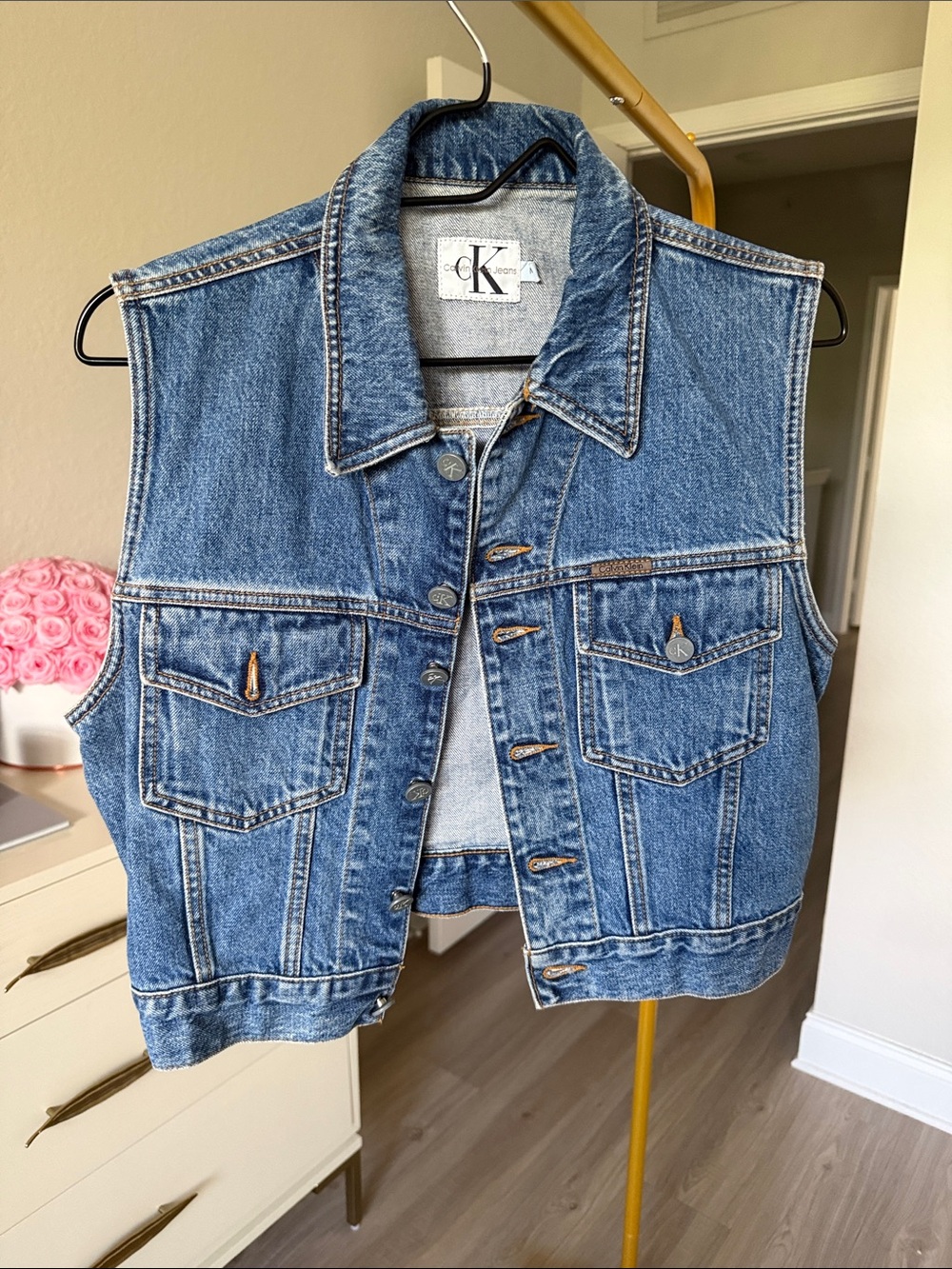 Calvin Klein Vintage Blue Denim Vest